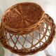 Panier rond ancien jours croisés