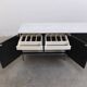 Freestanding black & marble credenza by Florence Knoll for Knoll, 1961