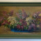 Tableau ancien 76/130 huile sur toile signé Milcent Thorailler