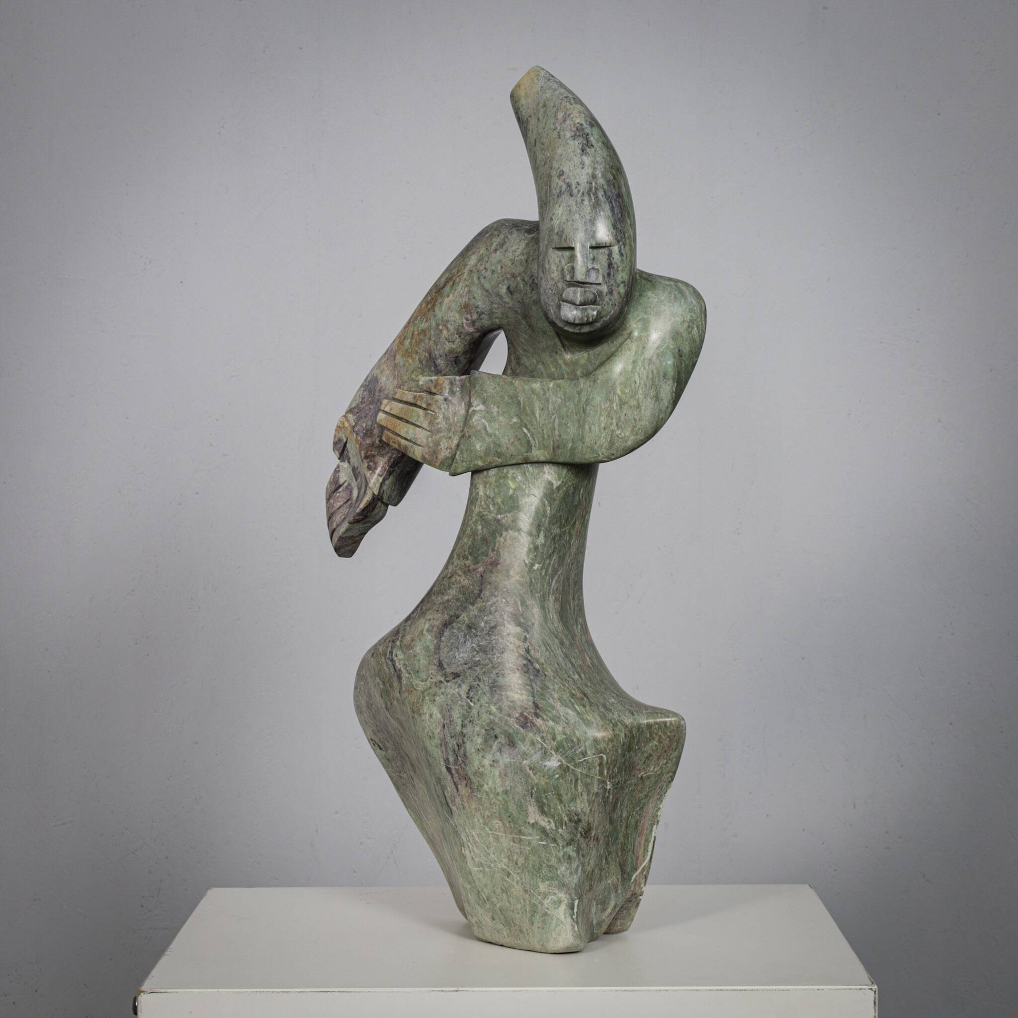 Shona warrior hand-carved sculpture