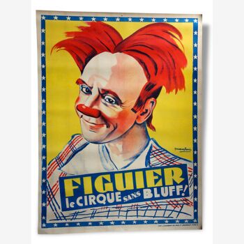 Affiche originale du cirque Figuier