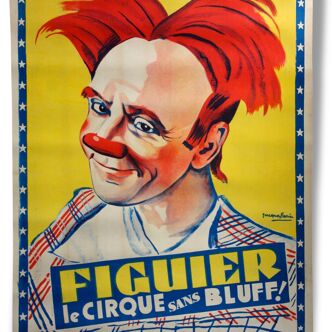 Affiche originale du cirque Figuier