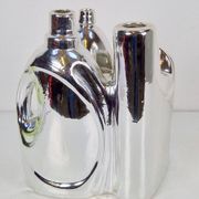 Silver Ceramic Vases and Cleaning Bottles from Pols Potten, 1990s, Set of 3
