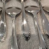 11 silver-plated ice cream scoops, goldsmith, art deco style