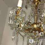 Large 19th century crystal chandelier
