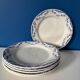Service of 6 flat plates Creil et Montereau labrador – Model Mir