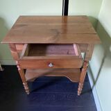Side table, solid wood desk in Louis-Philippe style