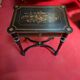 Work table/vanity in blackened wood and marquetry – Napoléon III period