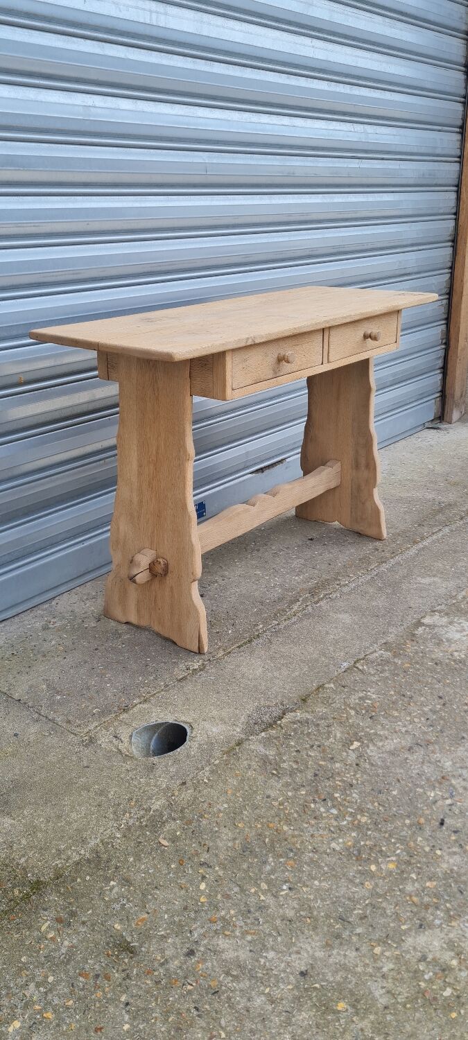 Console savoyarde en chêne blond 1950