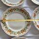 Lot 8 assiettes plates fleuries Badonviller
