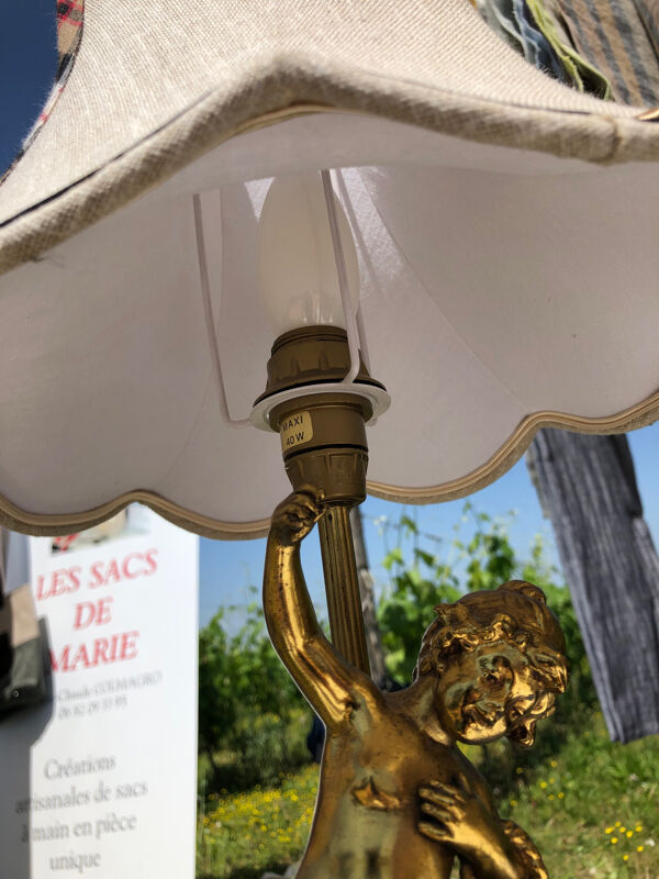 Paire de lampes enfants rentrant de la vigne