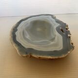 Vide poche cendrier agate bleue