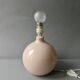 Ceramic lamp, pastel pink, around 1990.