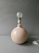 Lampe en céramique, ton rose pastel, vers 1990