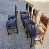 6 Henri II chairs