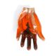 Hand vacuum Pocket ceramic Orange Vallauris, years 70