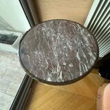 Antique round bistro table
