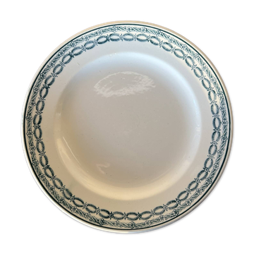 St Amand plate 4014 blue-green decoration
