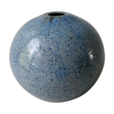 Vase boule en céramique bleue Accolay
