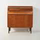 Scandinavian teak secrétaire with sliding tambour