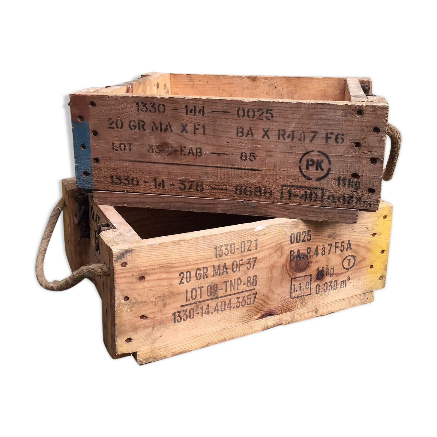Wooden military crate