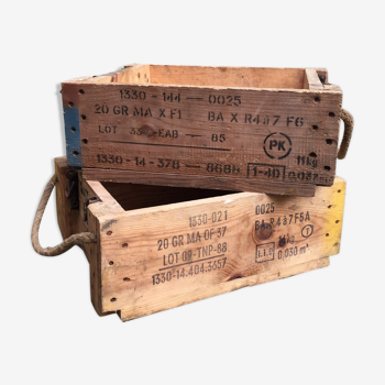 Wooden military crate