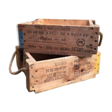 Wooden military crate