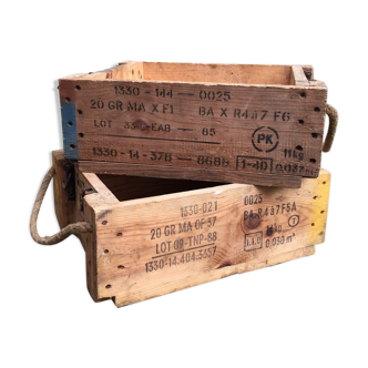 Wooden military crate