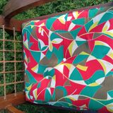 A pair of vintage rope and wood armchairs