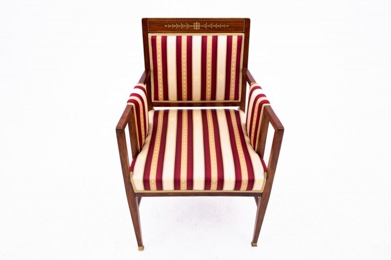 A pair of antique armchairs from the late 19th century, France. After renovation.