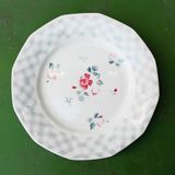 Six antique flat plates from Digoin Sarreguemines.