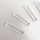 Suite of 6 knife holders in crystal relief gridded