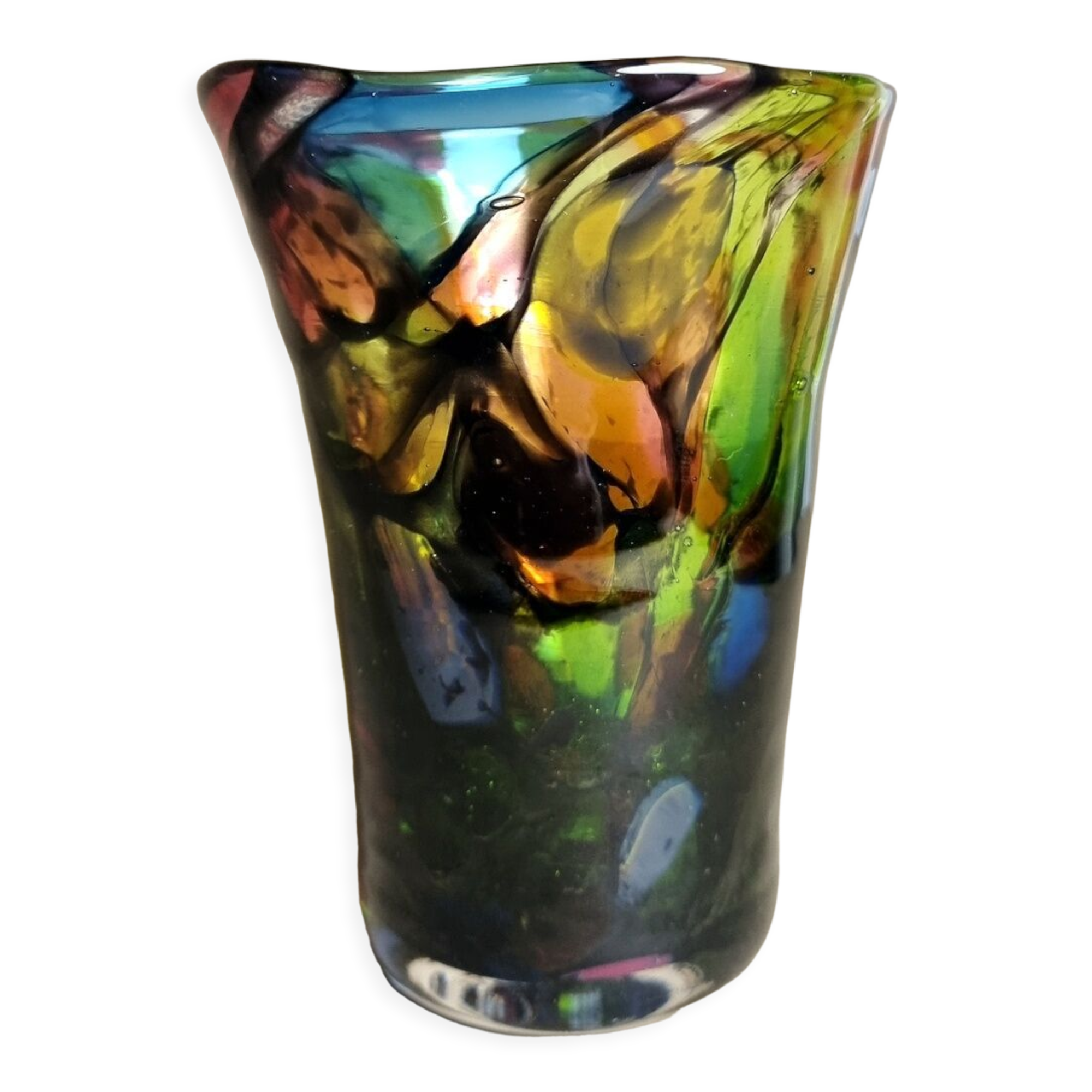 Multicolored Murano vase