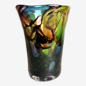 Multicolored Murano vase