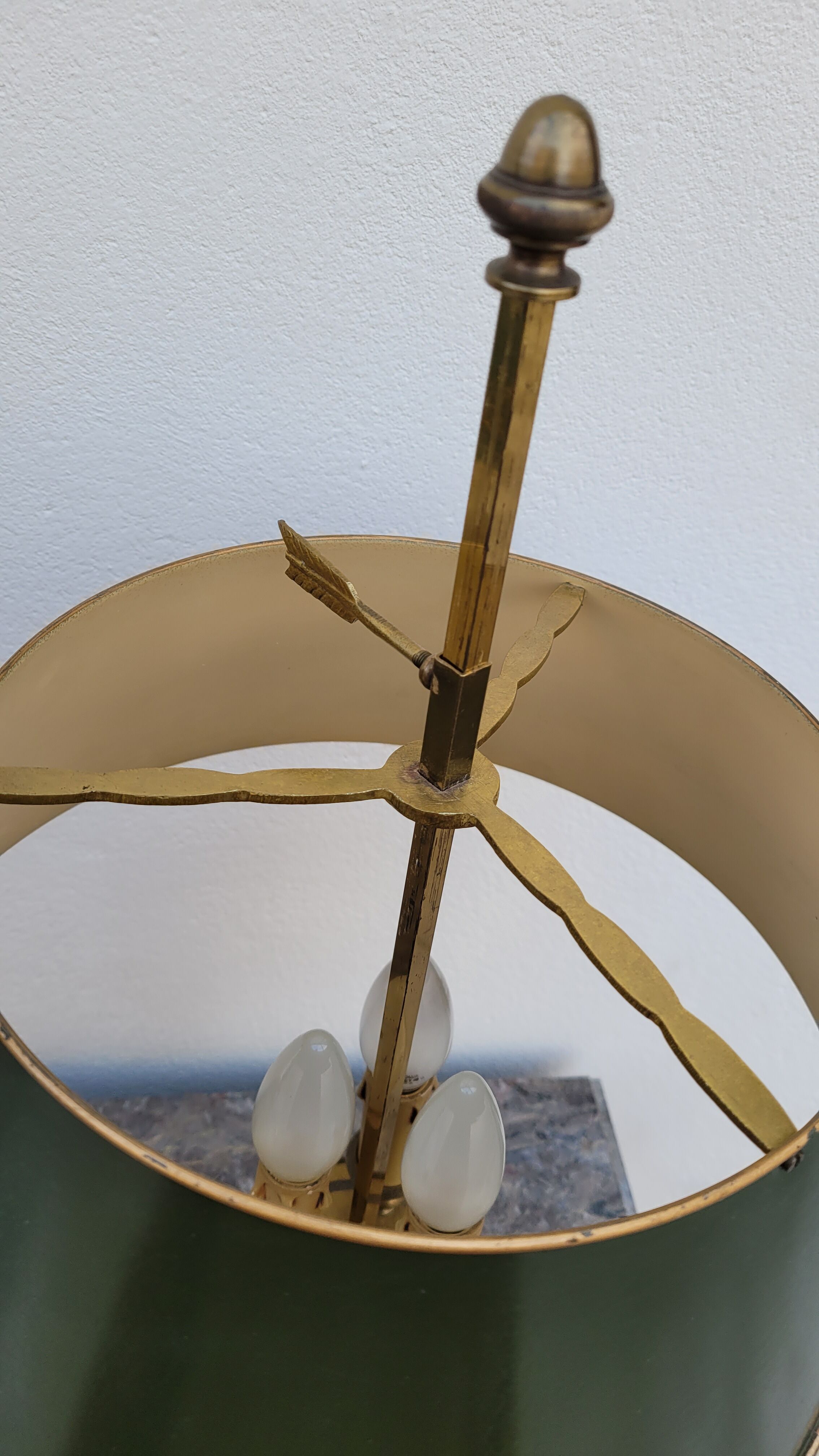 Lampe bouillotte style empire en bronze