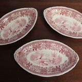 Set of 3 Burgenland red Villeroy & Boch dishes