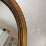 Vintage oval mirror from the 70s 37x47cm