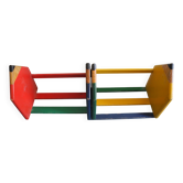 Pierre Sala vintage deco pencil bookends 80s bookends shelf