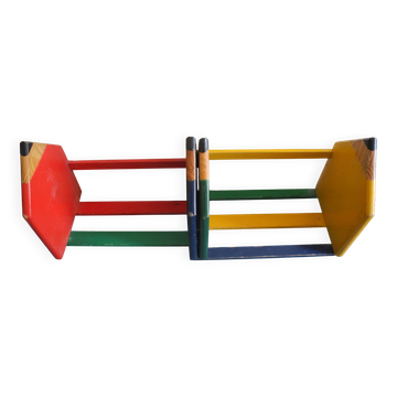 étagère serre livres crayons Pierre Sala déco vintage pencil bookends 80s