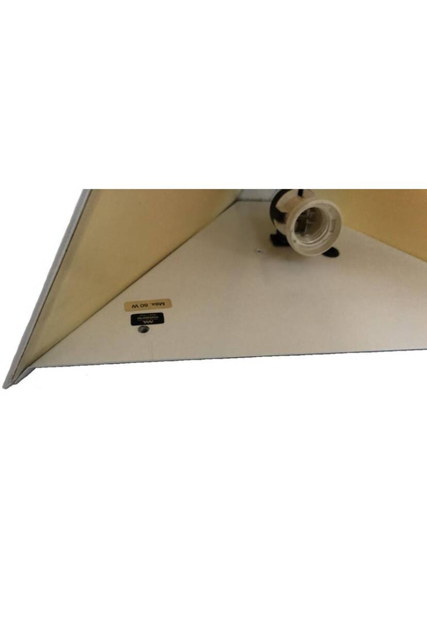 Paire d’applique Metalarte en métal blanc et parchemin