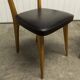 Pair of Scandinavian 1960 beech chairs