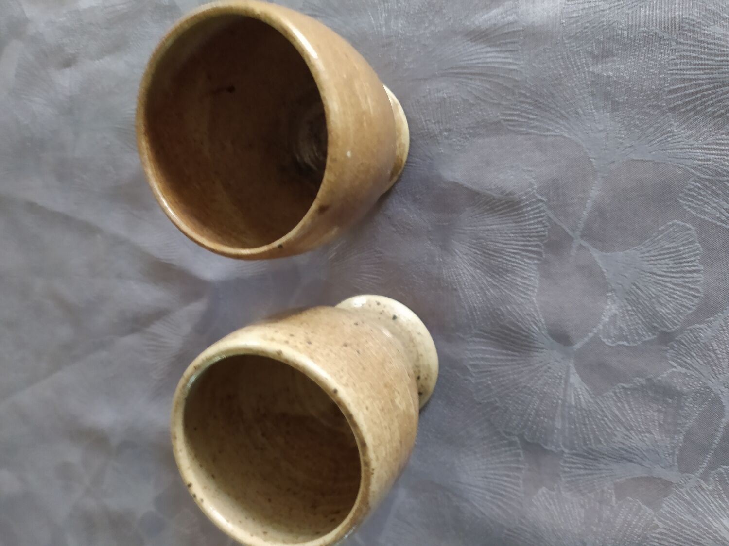 Lot of Mazagrands and pottery glasses