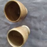 Lot of Mazagrands and pottery glasses