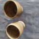 Lot of Mazagrands and pottery glasses
