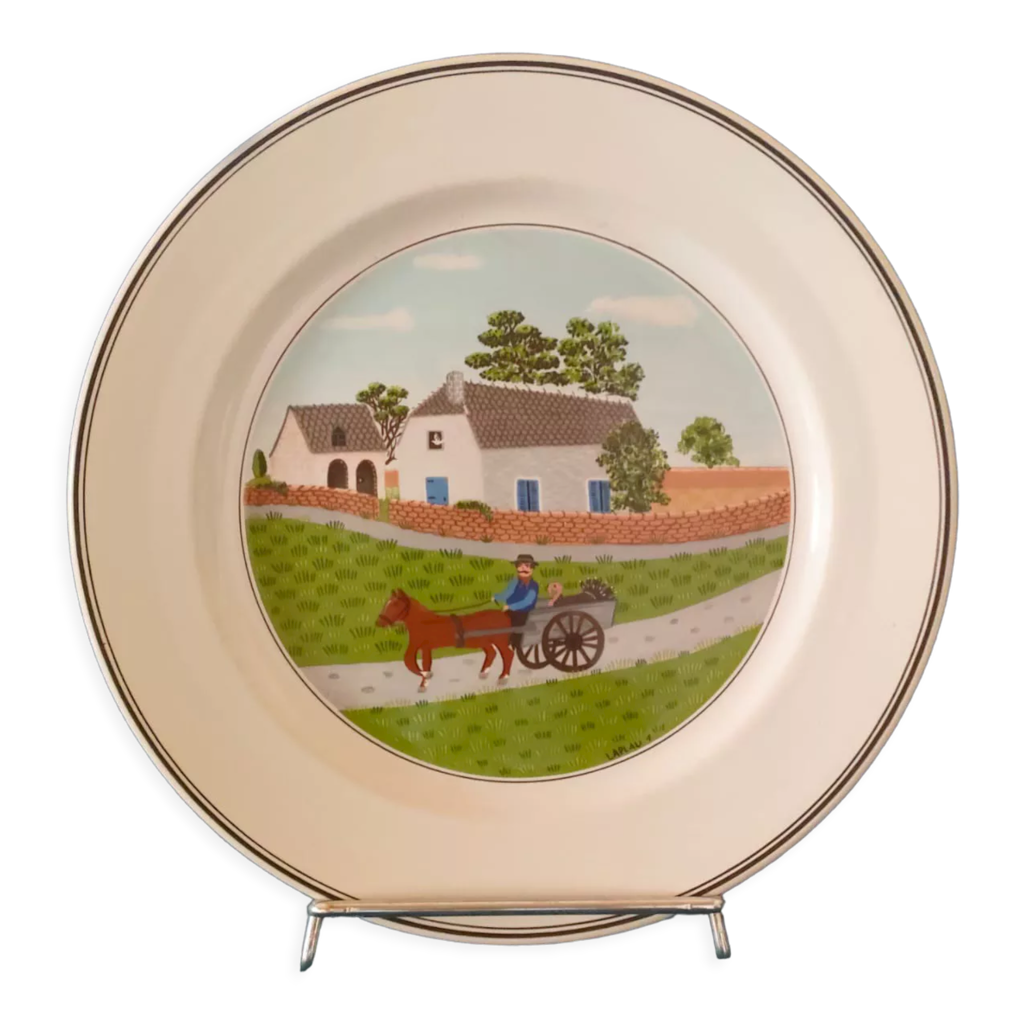 Assiette Villeroy et Boch design Naif Selency
