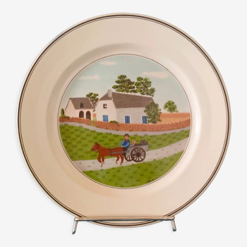 Assiette Villeroy et Boch  design Naif