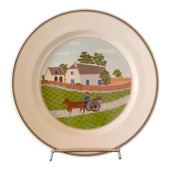 Assiette Villeroy et Boch  design Naif