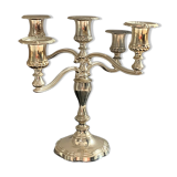 Silver metal candlestick