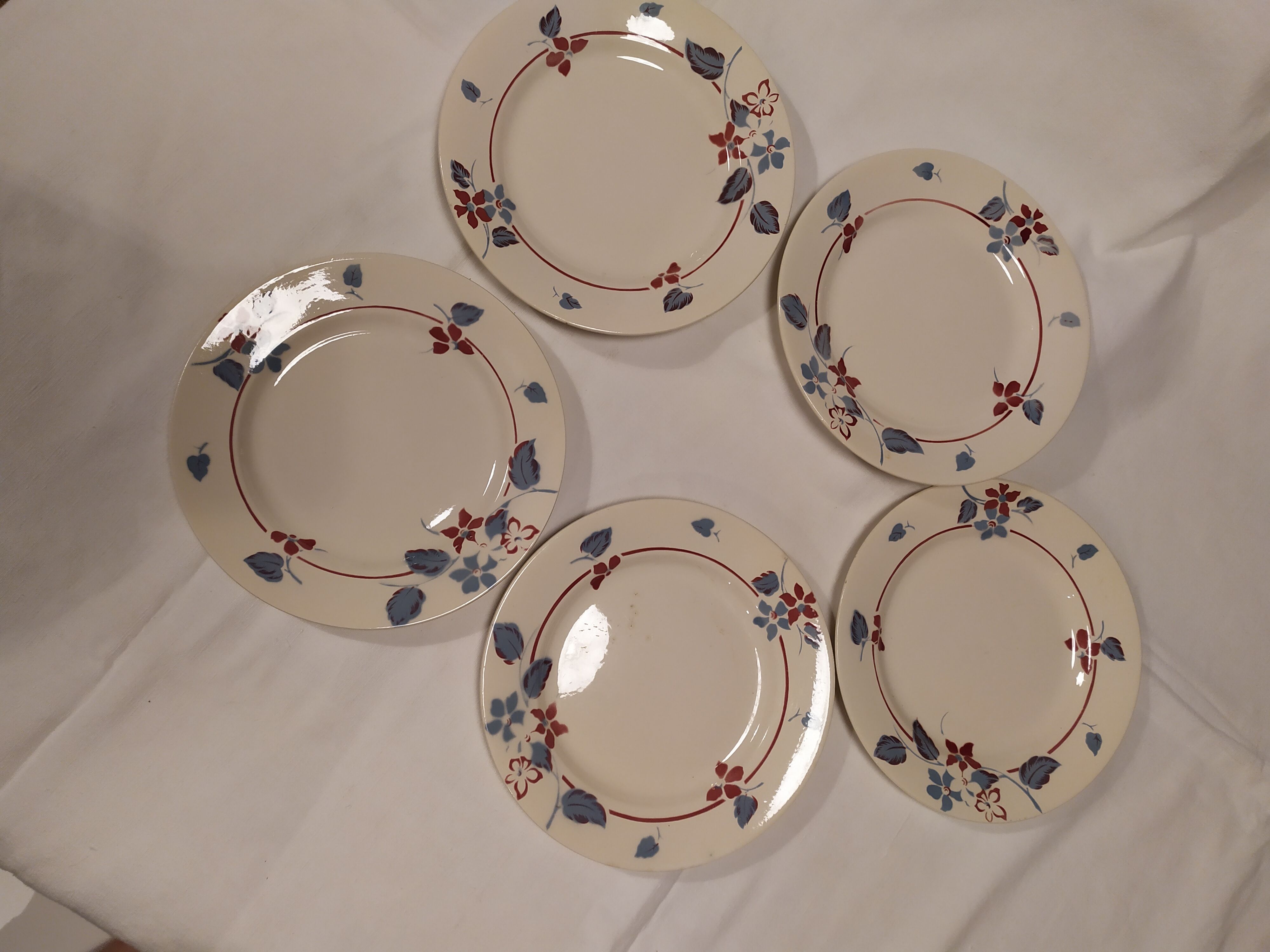 Flat plates Digoin Sarreguemines