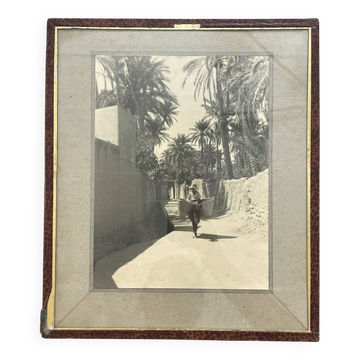 Old photograph, silver print, Morocco, 1950